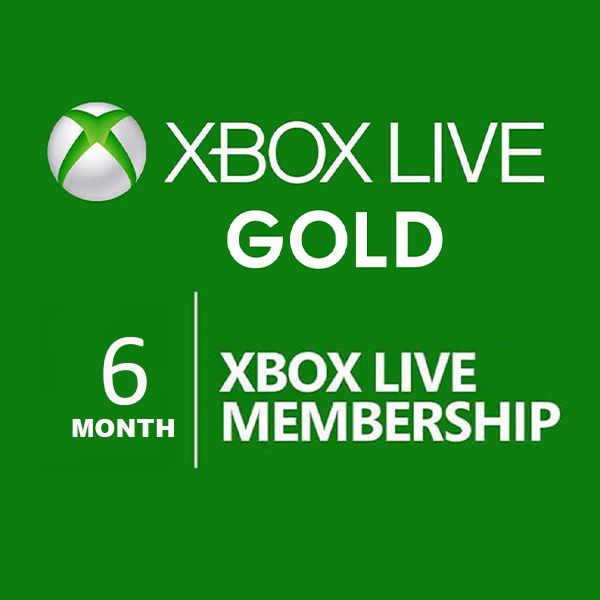 Xbox Live GOLD Subscription Card 6 Months GLOBAL XBOX LIVE